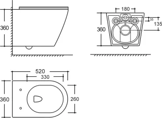 Унитаз подвесной Aquanet Logan Tornado 340298 безободковый с микролифтом белый